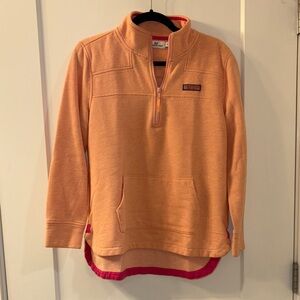 Vineyard Vines Peach Quarter-Zip Pullover
